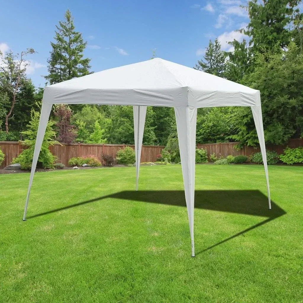 Faltpavillon 3x3m Pavillon Faltzelt Partyzelt Gartenzelt Popup Weiß