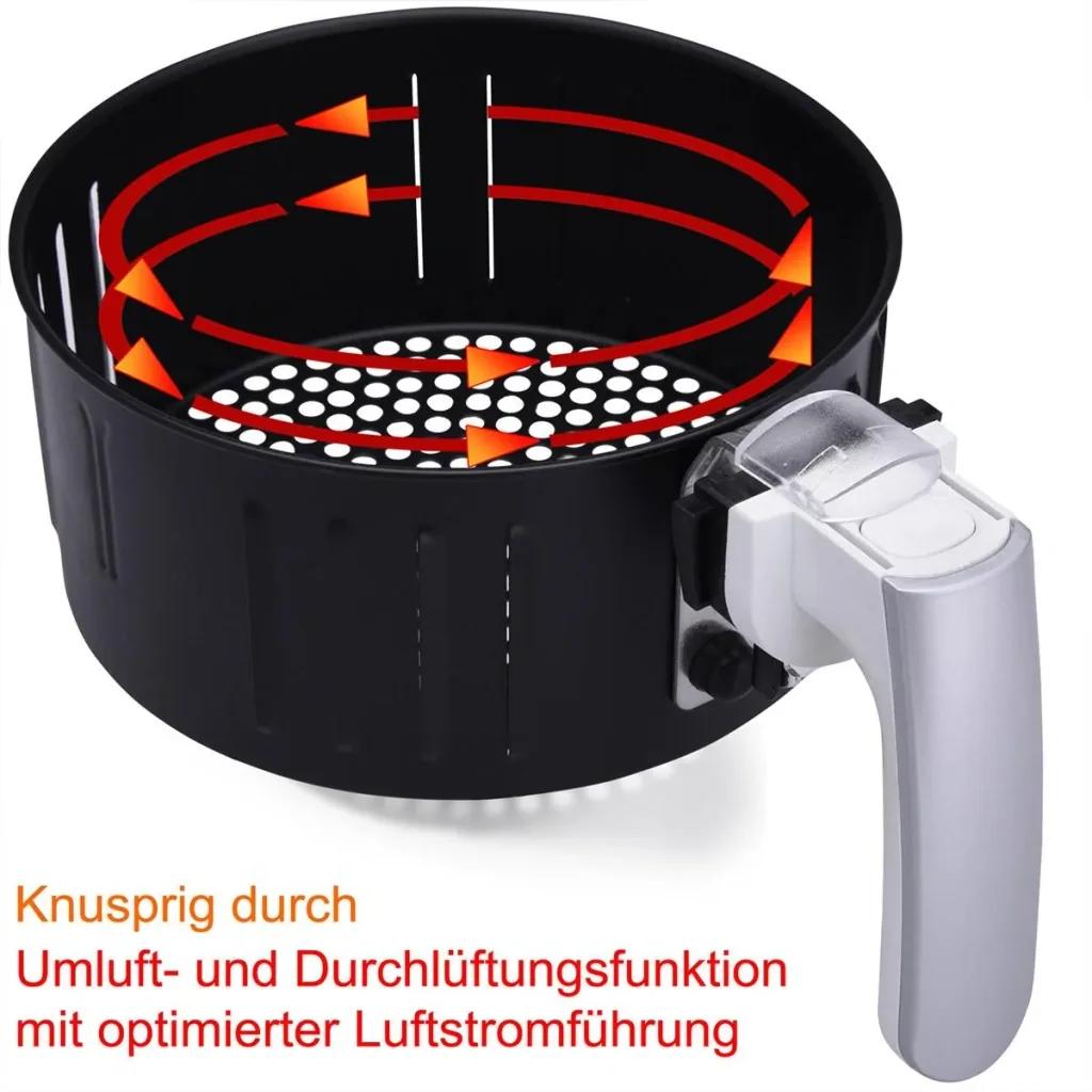 Friteuse 9 in 1 mit Touch-Display 3,6 Liter - Weiß