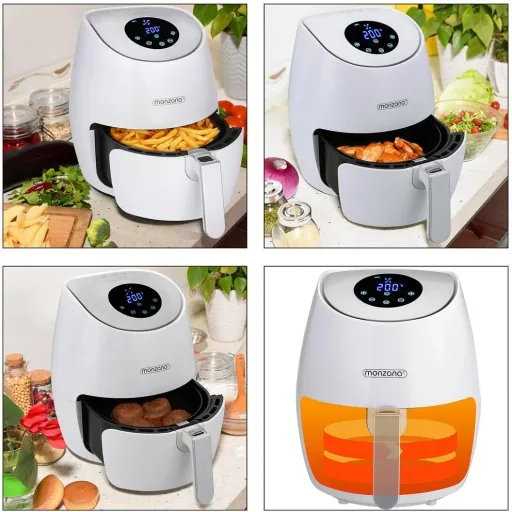 Friteuse 9 in 1 mit Touch-Display 3,6 Liter - Weiß