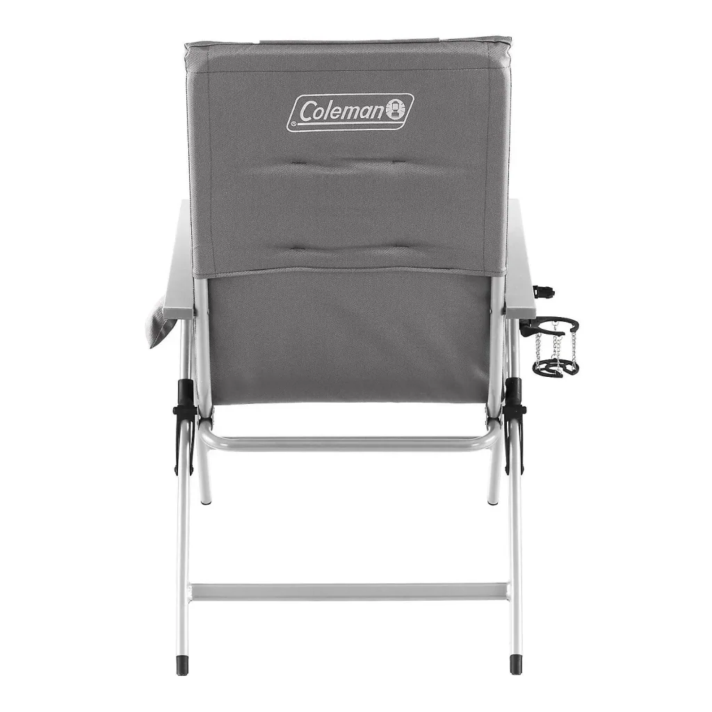 5 Position Padded Aluminium, Camping Stuhl, integrierter Getränkehalter, gepolsterter Rückenlehne, max 120 kg