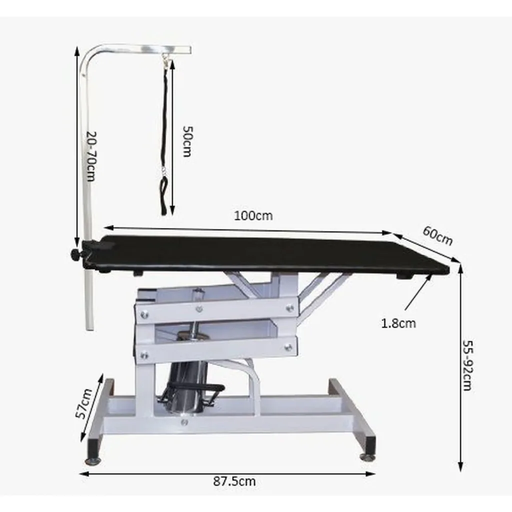 Hydraulischer Trimmtisch inkl. Halterung