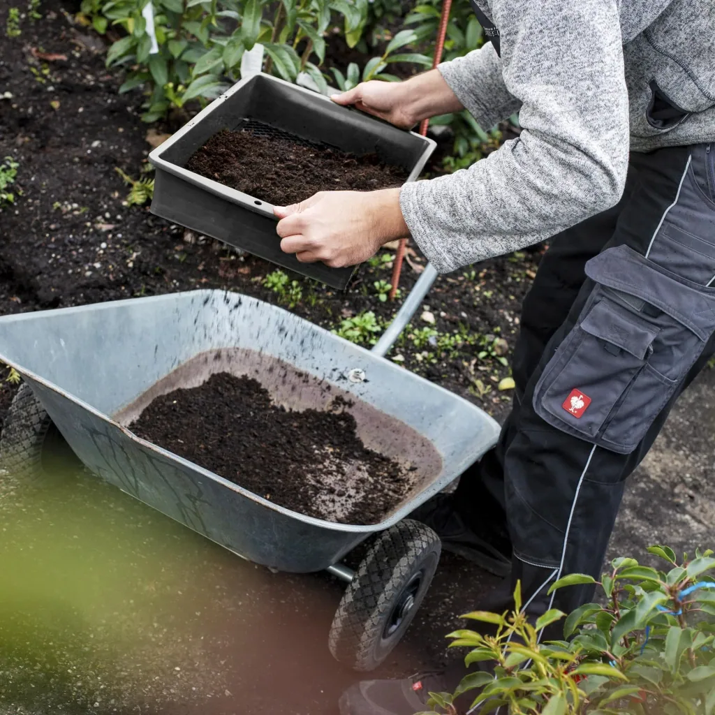 Gartensieb 2 in 1, anpassbar groß