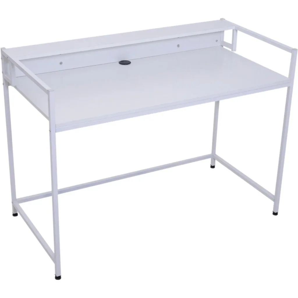 Schreibtisch PC Tisch Computertisch mit Kabeldurchlass Weiß 120 x 60 x 86,5 cm