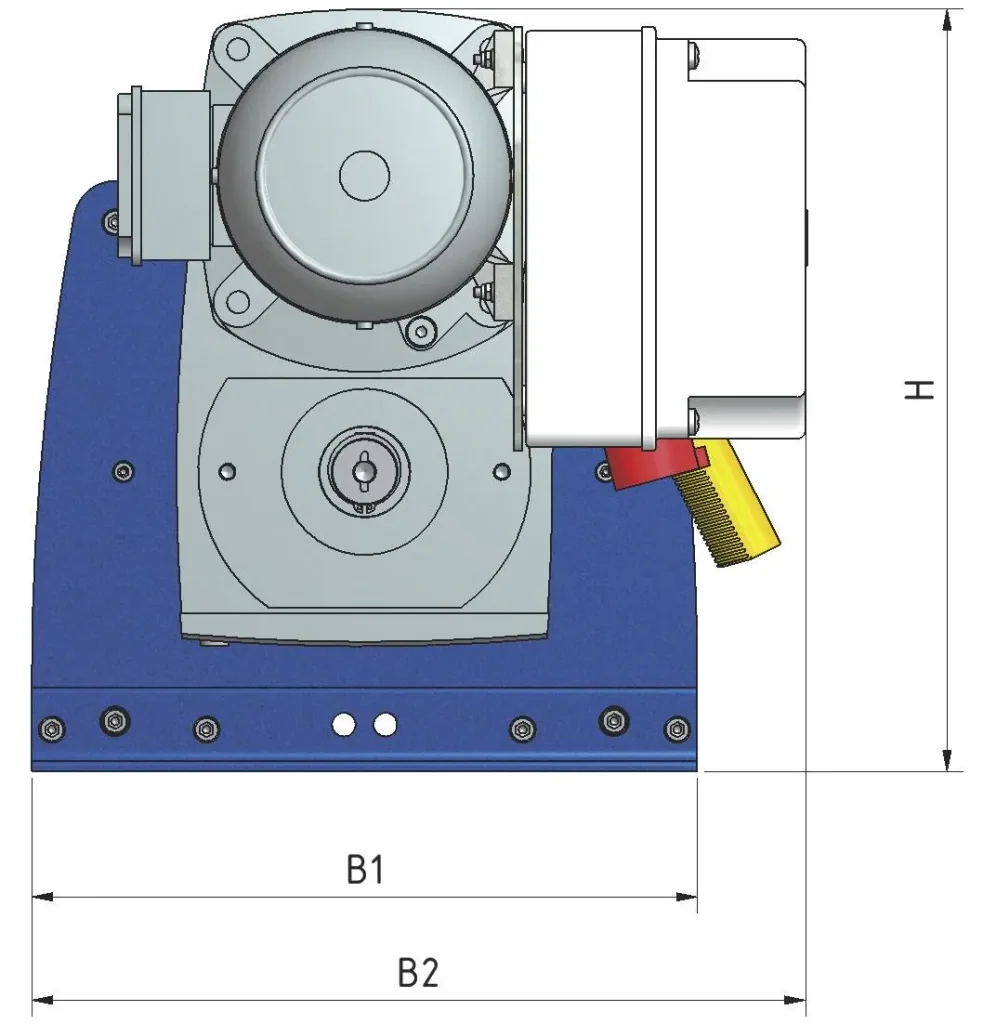Elektro-Seilwinde PFW-C 990 einsatzfertig, max. 990 kg (1. Lage), 400V, 50 m Seil, IP55, Hubwinde für Materialtransport