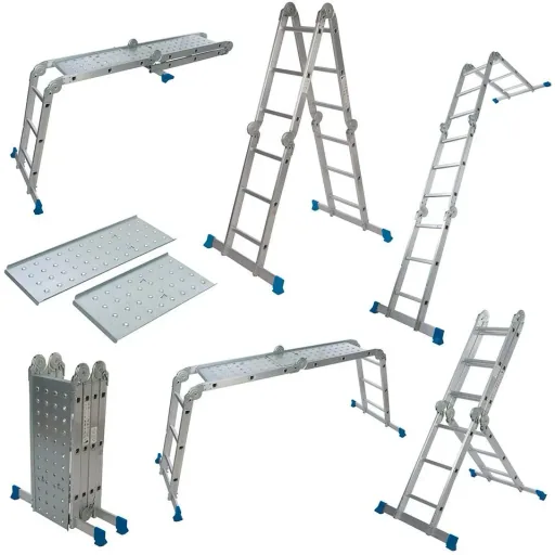 Multifunktionsleiter mit Plattform 3,6 m (12 Sprossen)