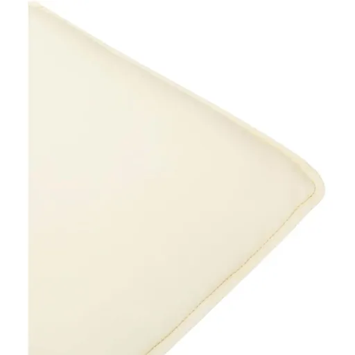 Massagesessel verstellbar mit Fußhocker Kunstleder creme