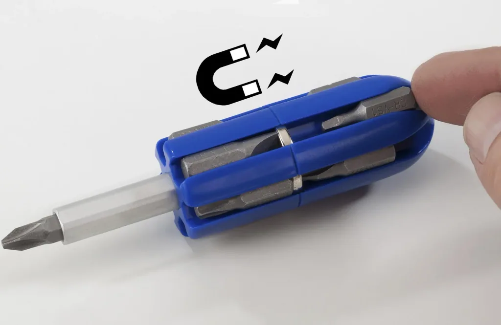 Magnetisches Bitmagazin mit Halter für Hand- und Maschinenbetrieb
