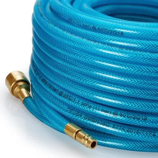 Druckluftschlauch 30 m mit Schnellkupplung und Stecker