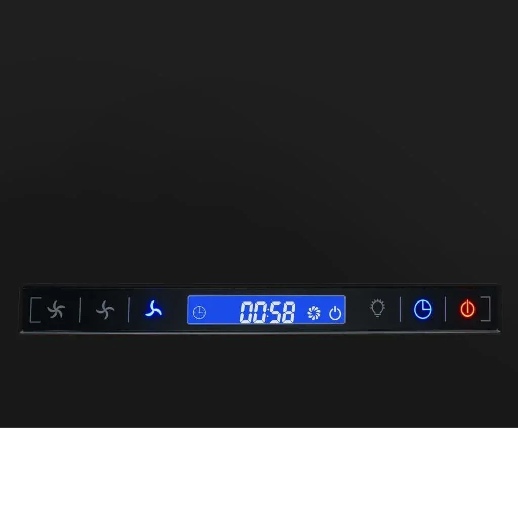 Berührungssensor-Wandhaube LCD 55 cm Edelstahl