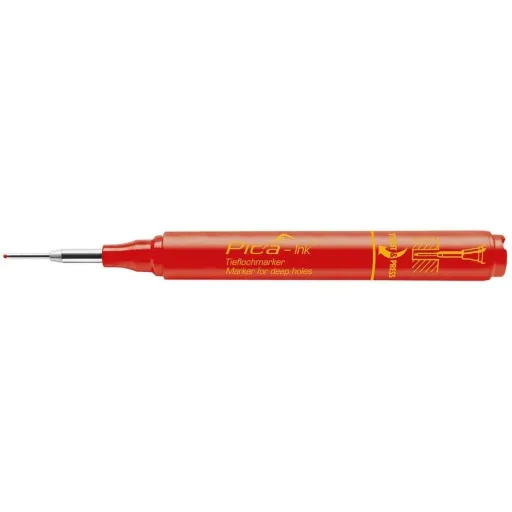 Textmarker 150/40 für tiefe Löcher - permanent - rot
