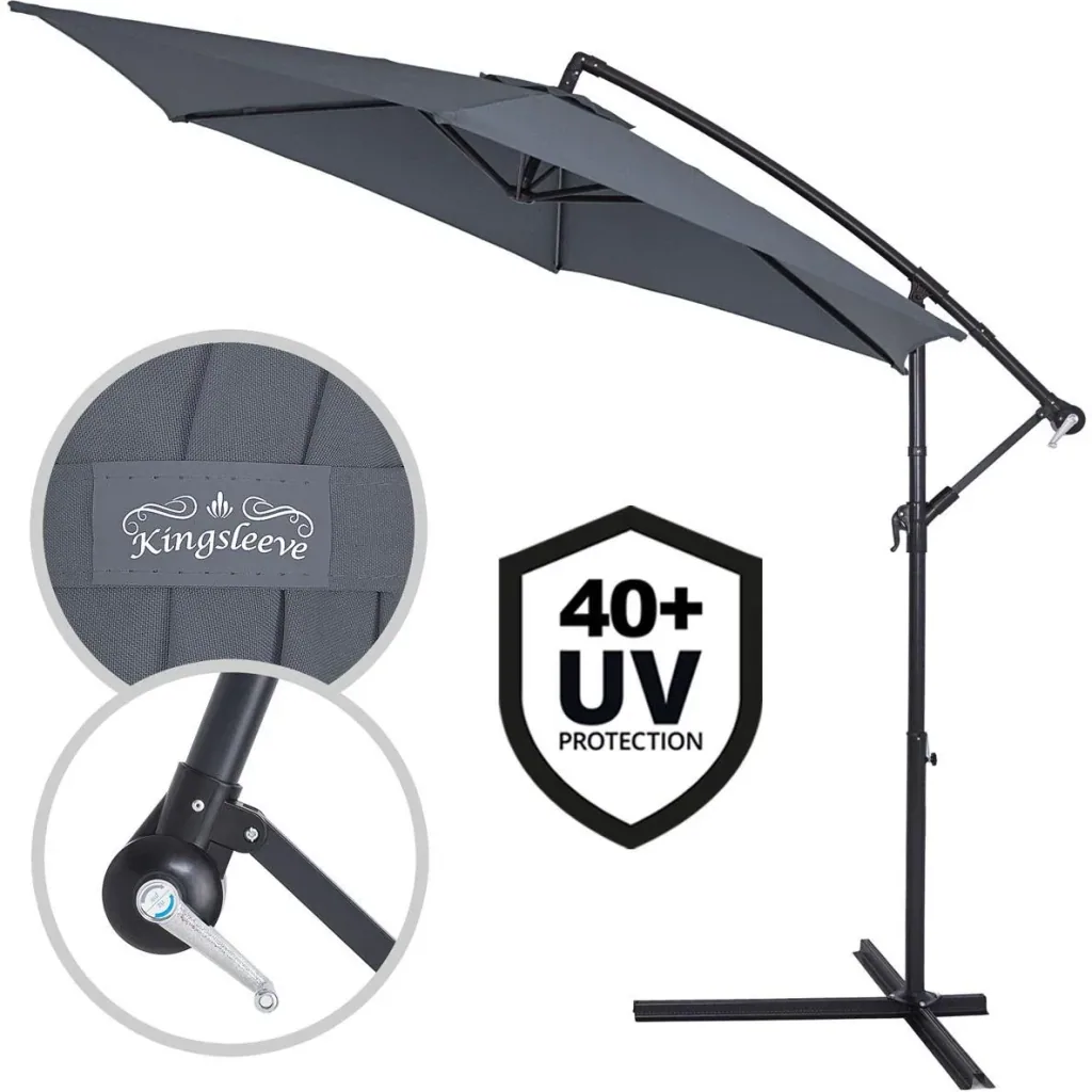 Sonnenschirm/ Gartenschirm - UV-Schutz 40+ - Aluminium - Ø330cm