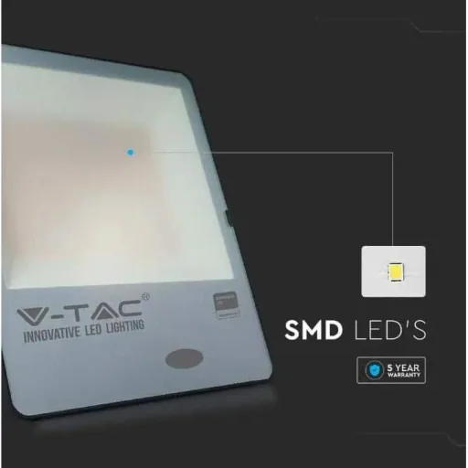 VT-272S LED-Scheinwerfer mit Tag/Nacht-Sensor - 200 W - 20000 Lm - 3000K - schwarz