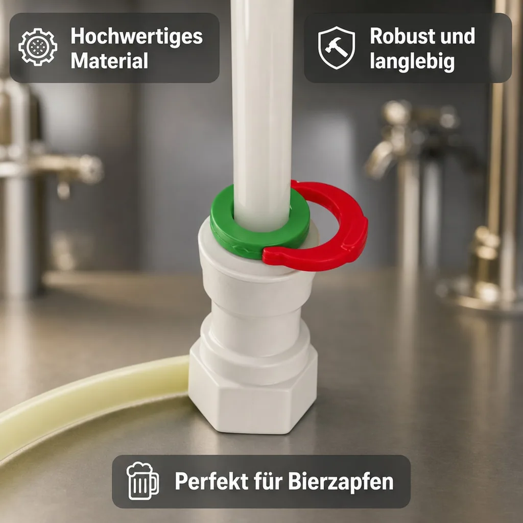 Sicherungsring für 1/2" Schlauch/Steckverbinder - für Bierleitungen & Zapfanlagen
