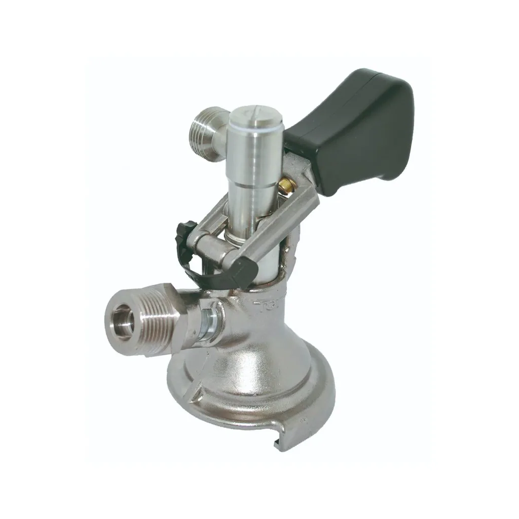 Zapfkopf, Keg Verschluss - Flach Fitting, Seitlicher Ausgang (Thekenanstich)