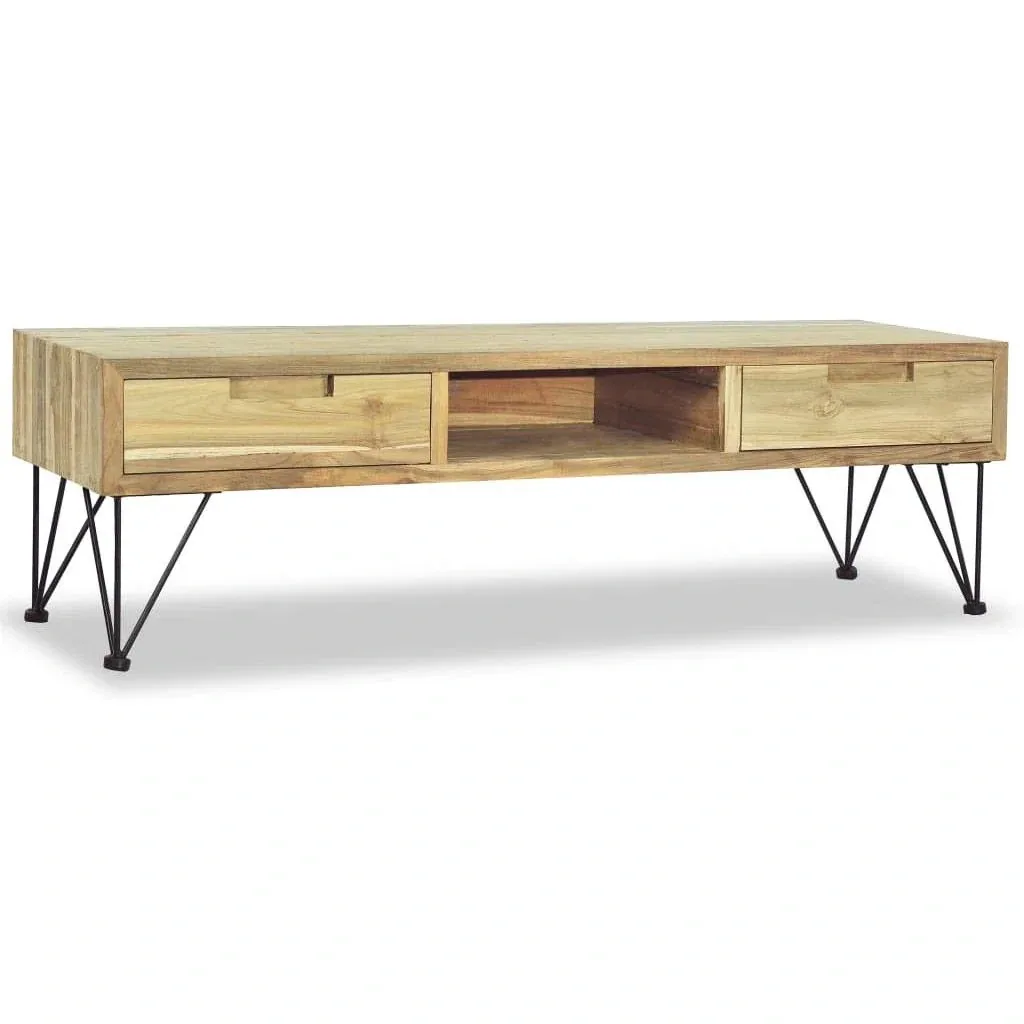 TV-Schrank 120x35x35 cm massiv Teak