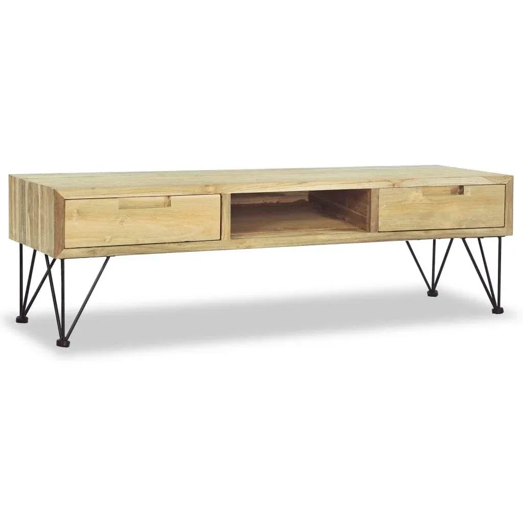 TV-Schrank 120x35x35 cm massiv Teak