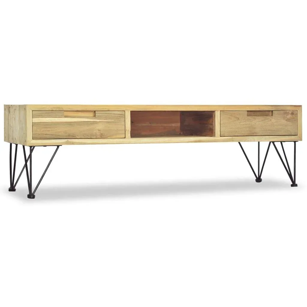 TV-Schrank 120x35x35 cm massiv Teak