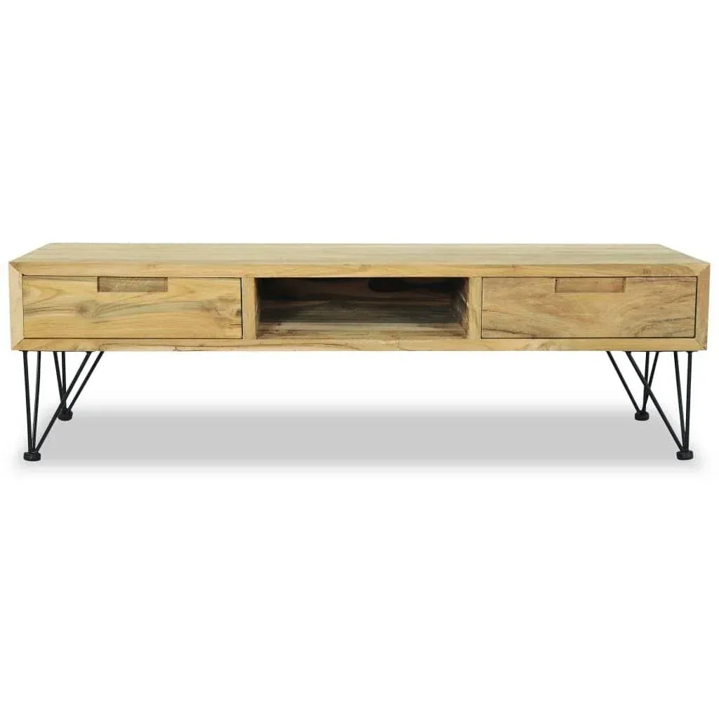 TV-Schrank 120x35x35 cm massiv Teak