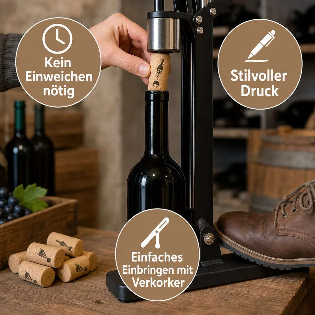 Weinkorken, Naturkorken für weinflaschen - 38 mm, Mikrogranulat - 100 St