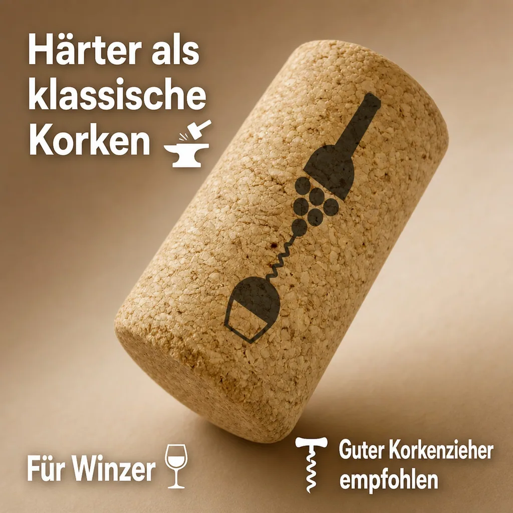 Weinkorken, Naturkorken für weinflaschen - 38 mm, Mikrogranulat - 100 St