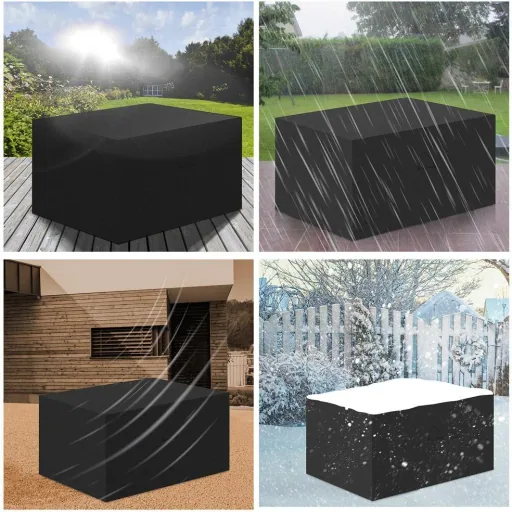 Abdeckung Garten-Set Vanamo Anthrazit, 242x162x100cm