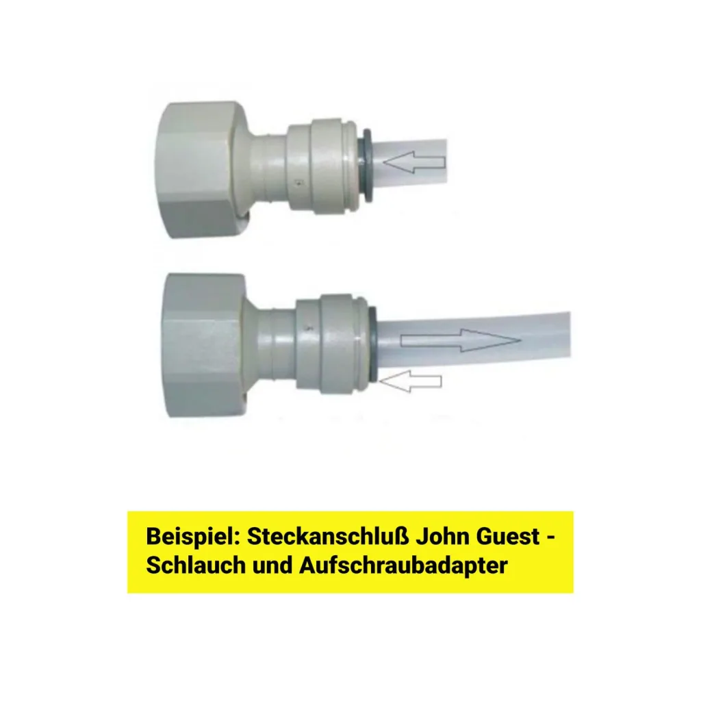 3/4" Aufschraubverbinder für 1/4" Schlauch Adapter