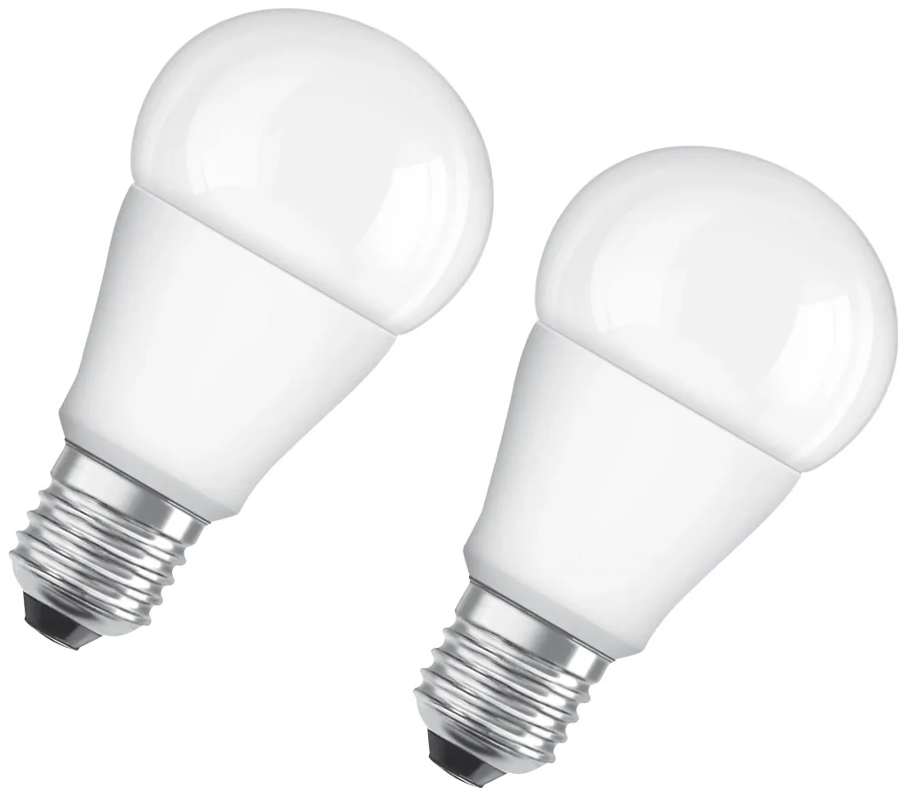 LED STAR CLA60 Lampe, 10 Watt, E27, matt, warmweiß - 2 Stück