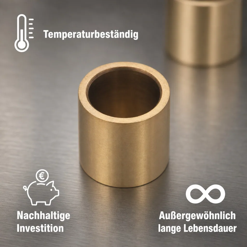 Distanzhülse, Abstandshalter, Abstandshülse- für Schankhahn, Gewinde, Messing, 20mm
