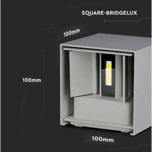 VT-759 LED-Wandleuchte - 5W - 3000K - 700 Lumen - Grau