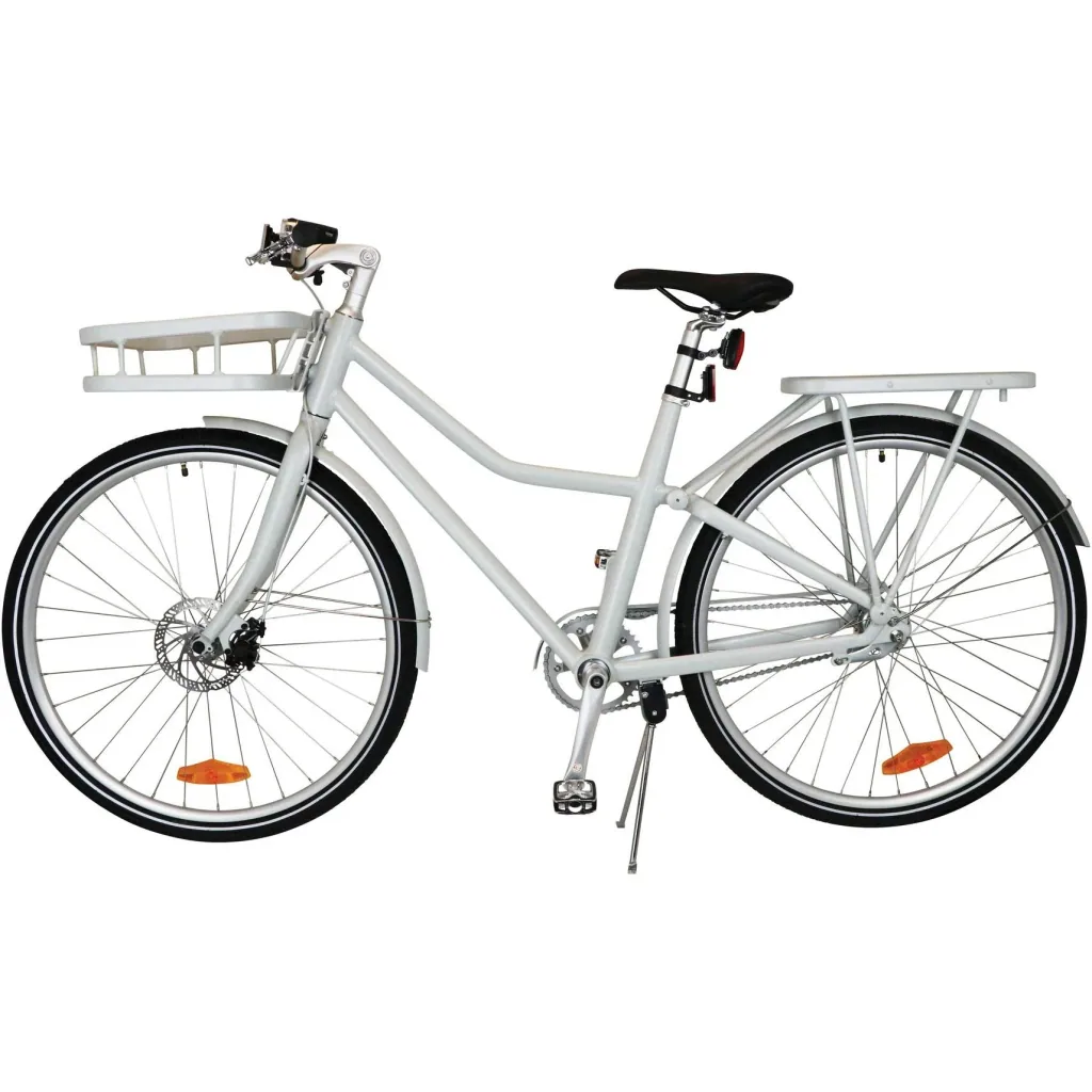 City Bike Deluxe "Unisex" 26 Zoll - Weiß - 45cm