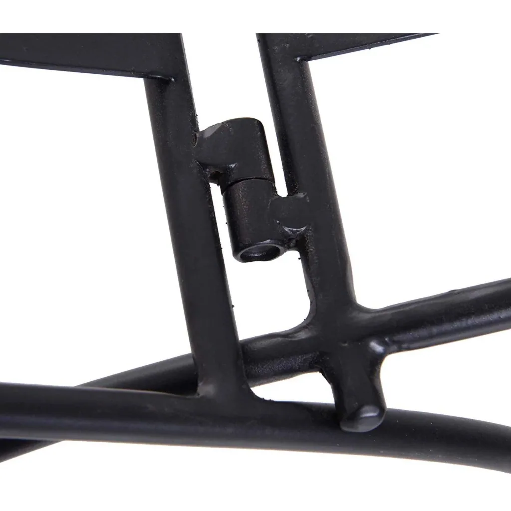 Kaminholzregal Brennholzregal Feuerholzregal Kaminholzhalter Holzablage Metall 30kg belastbar Schwarz 60 x 35 x 45 cm