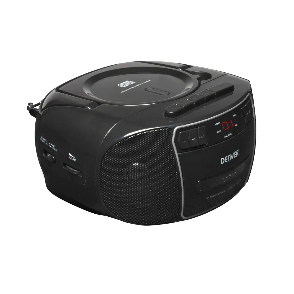 Tragbarer CD-Player mit Kassette, Radio und Aux-Eingang TCP-40