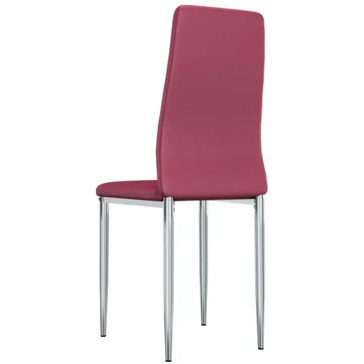 Esszimmerstühle 2-Sitzer Kunstleder rot