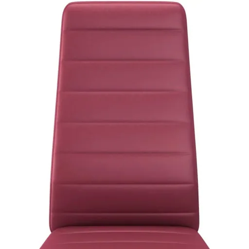 Esszimmerstühle 2-Sitzer Kunstleder rot