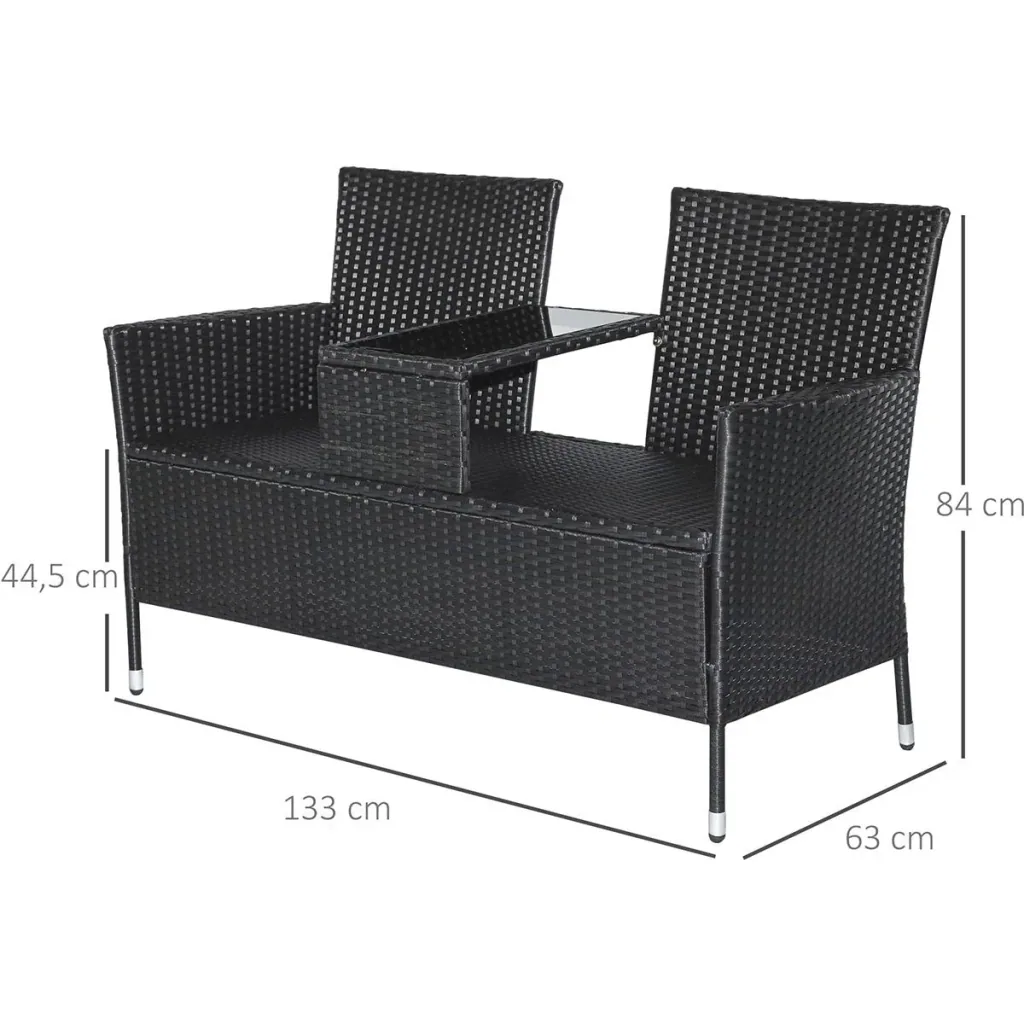 Polyrattan Gartenbank