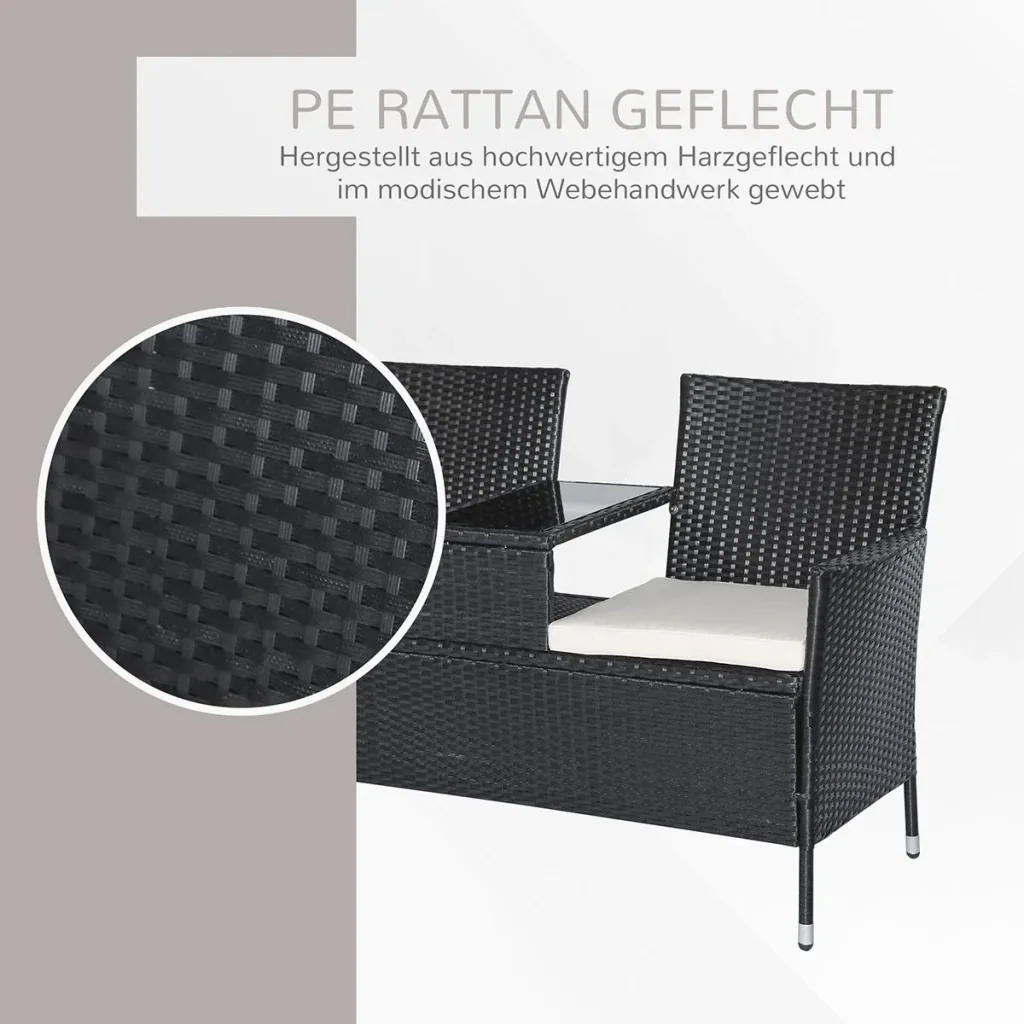 Polyrattan Gartenbank