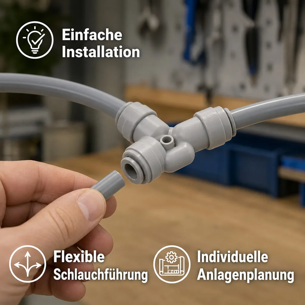 Y - Steckverbinder für Schlauch 5/16"