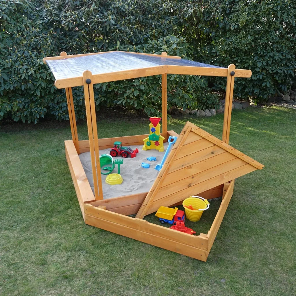 Sandkasten "MULTI" + Bugbox + Sonnendach