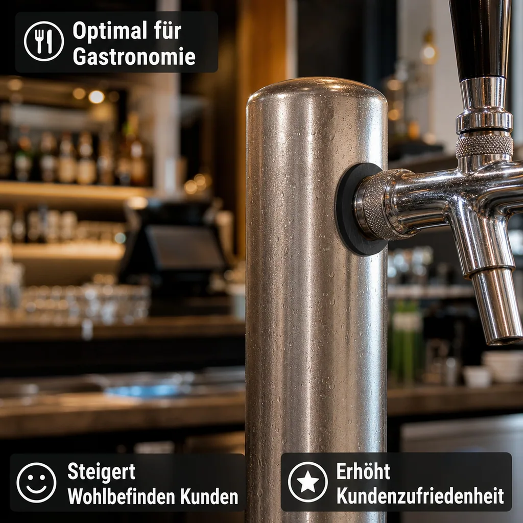 Distanzhülse für Rohrsäule, 1-leitig
