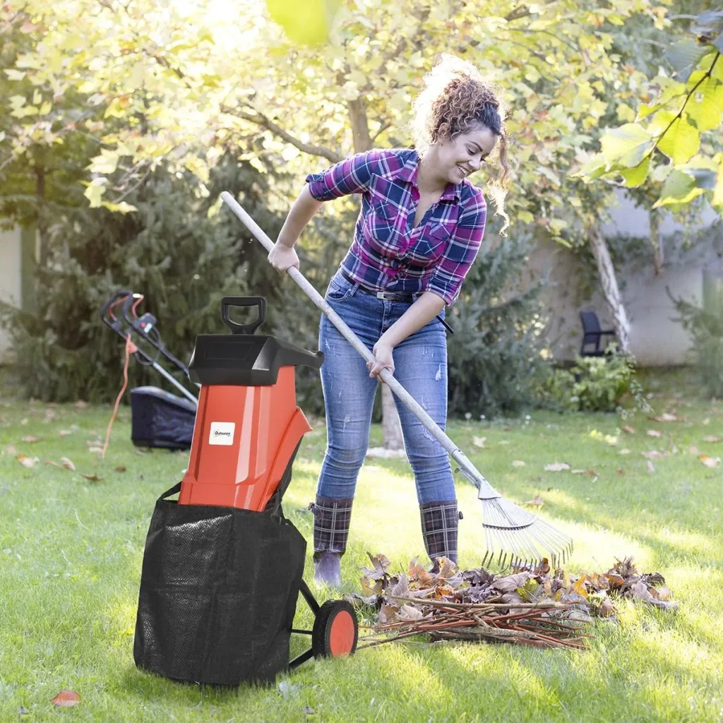 Elektro Gartenhäcksler Walzenhäcksler inkl. Gartenabfallsack starke 2500 Watt Aststärke bis 40 mm 230-240V leise robust