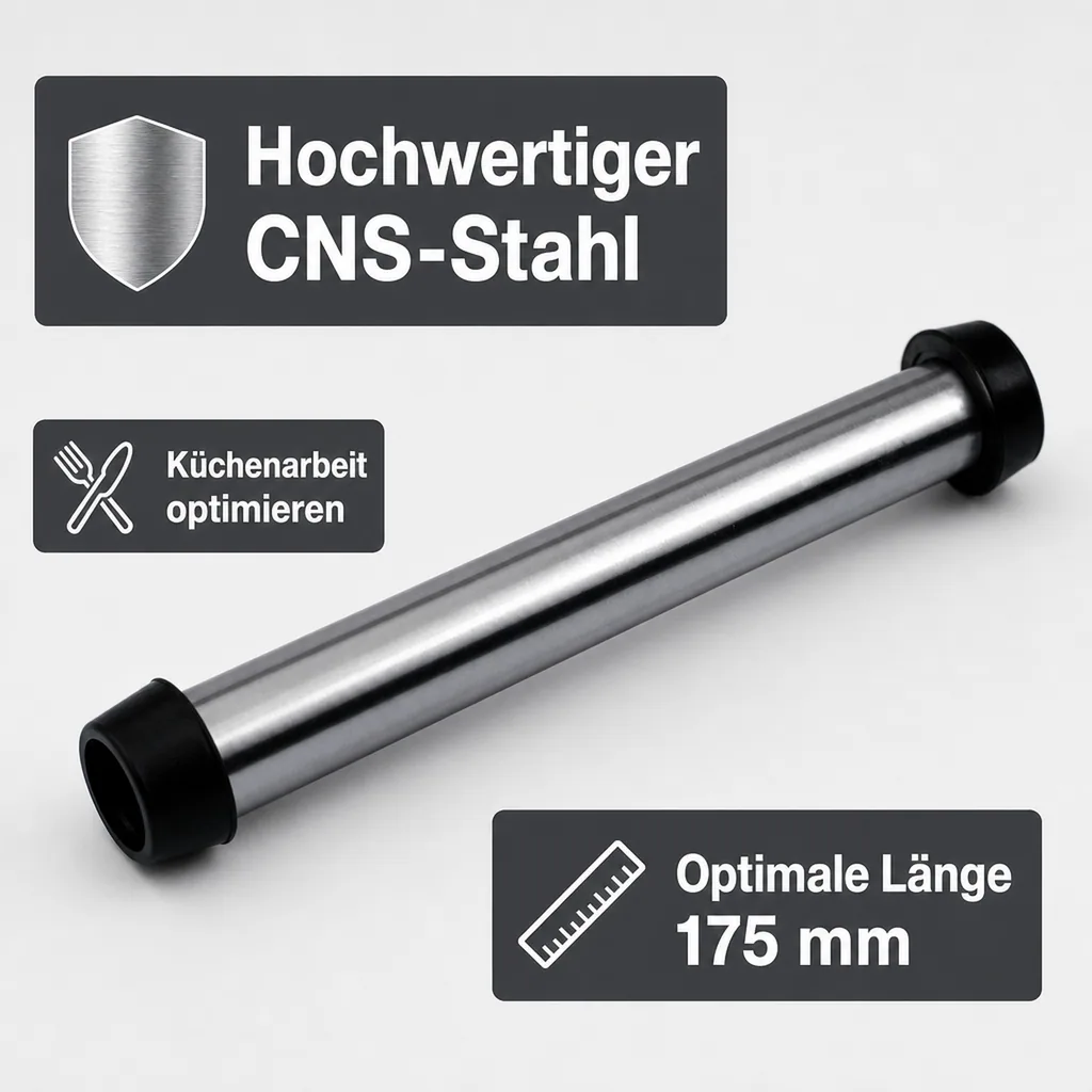 Standrohr für Spülbecken aus CNS, 175 mm lang