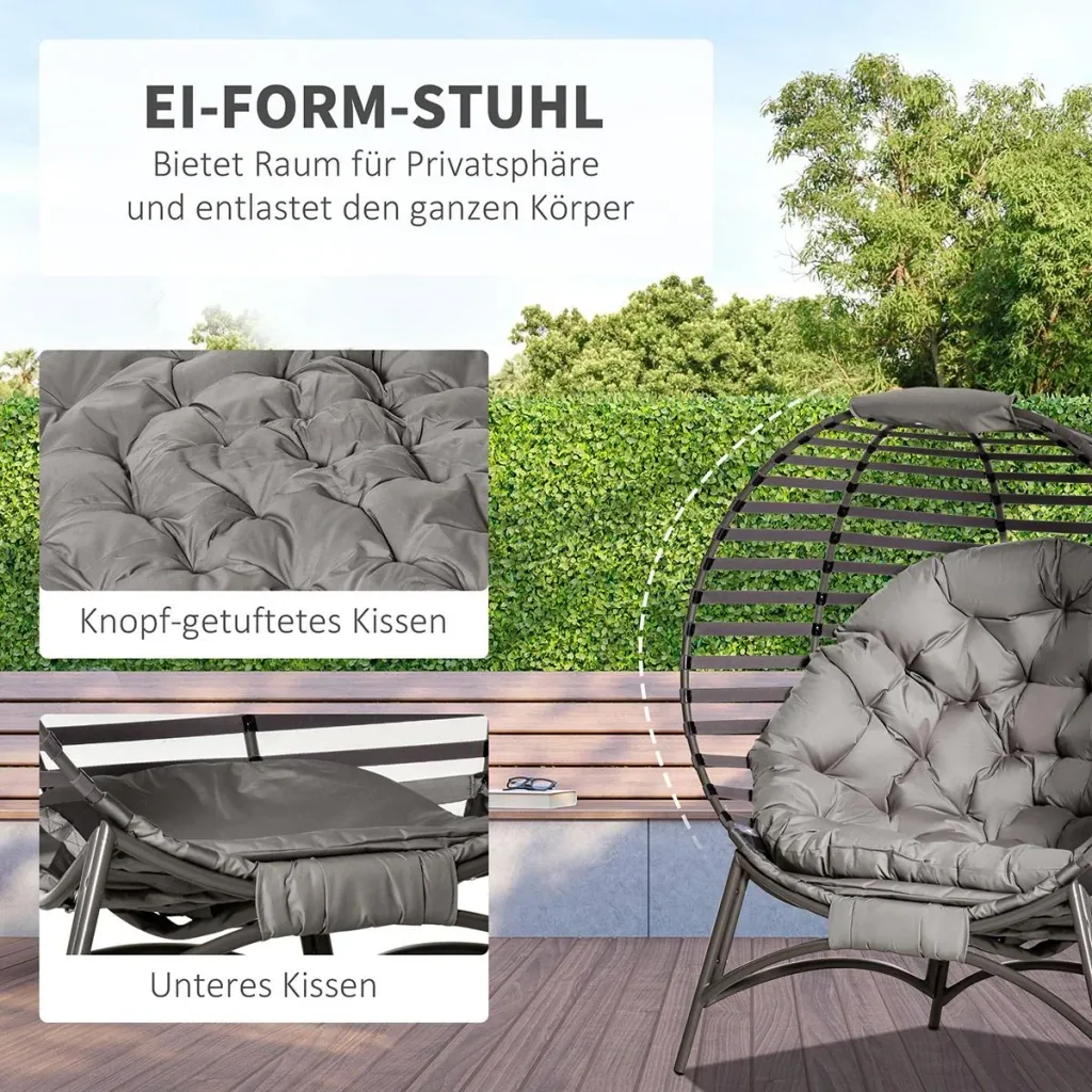 Papasansessel Gartenstuhl 2 sitzer