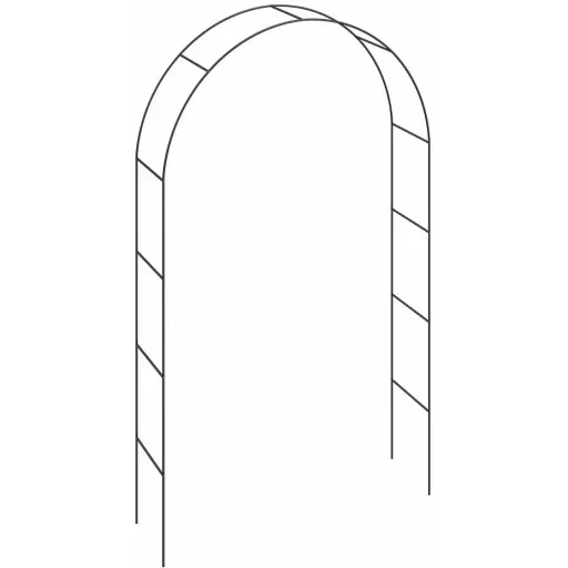Rosenbogen schwarz 240x140x37cm