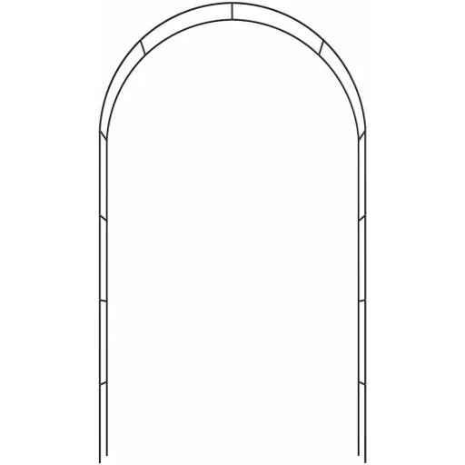 Rosenbogen schwarz 240x140x37cm
