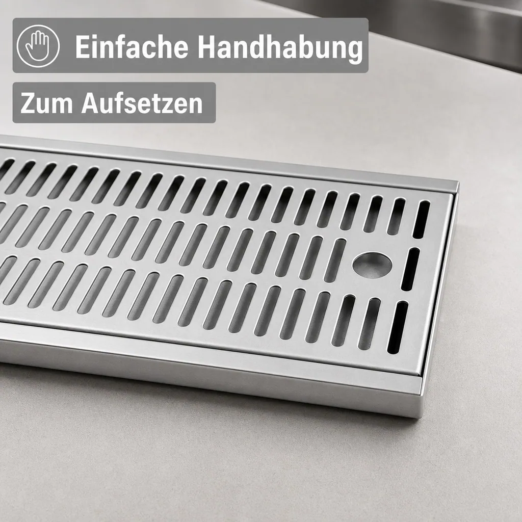 Tropfblech, Abtropfblech, Tropfschale - 700 x 300 x 27 mm