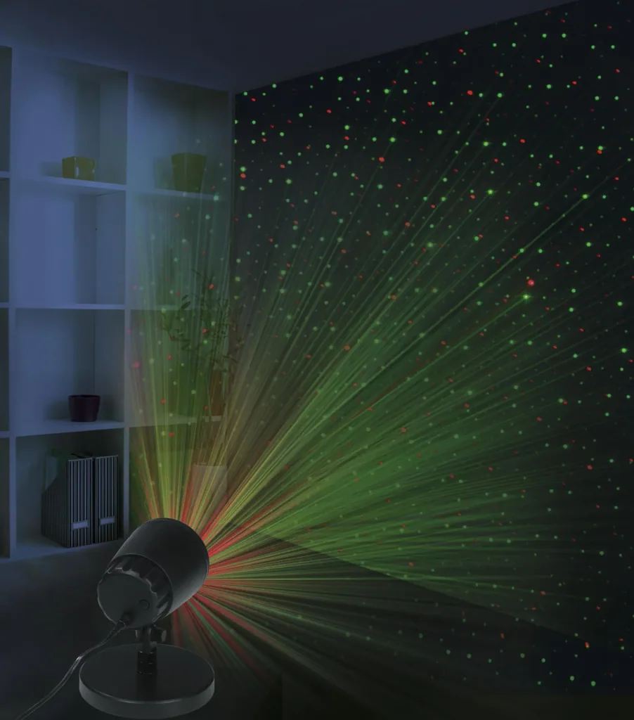 Laser-Strahler, outdoor-geeignet, illuminiert Flächen bis zu 300 m²