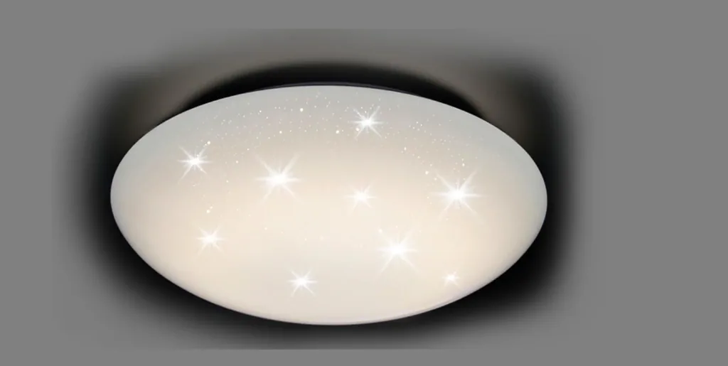 LED Wand- und Deckenleuchte mit Sternenhimmel, Größe L, 24 W, Lichtfarbe einstellbar