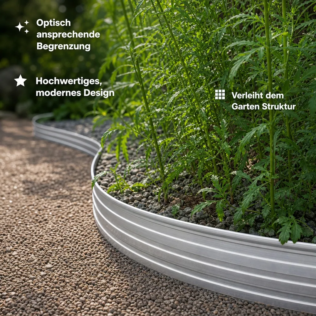 Green Universe Rasenkanten 10cm x 200cm | Beeteinfassung | Beetumrandung | Beetbegrenzungen