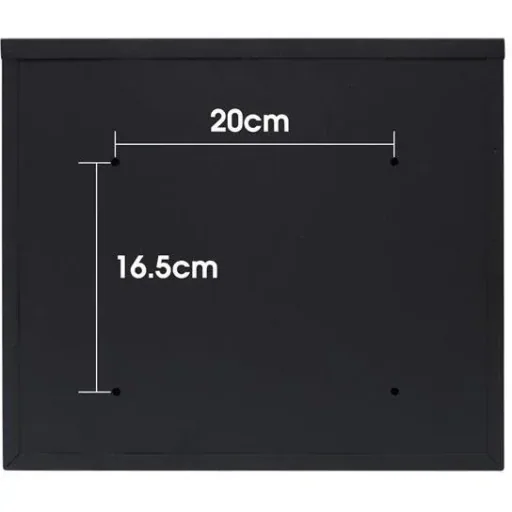 Briefkasten mit 2 Tasten - schwarz - 310x360x100 mm