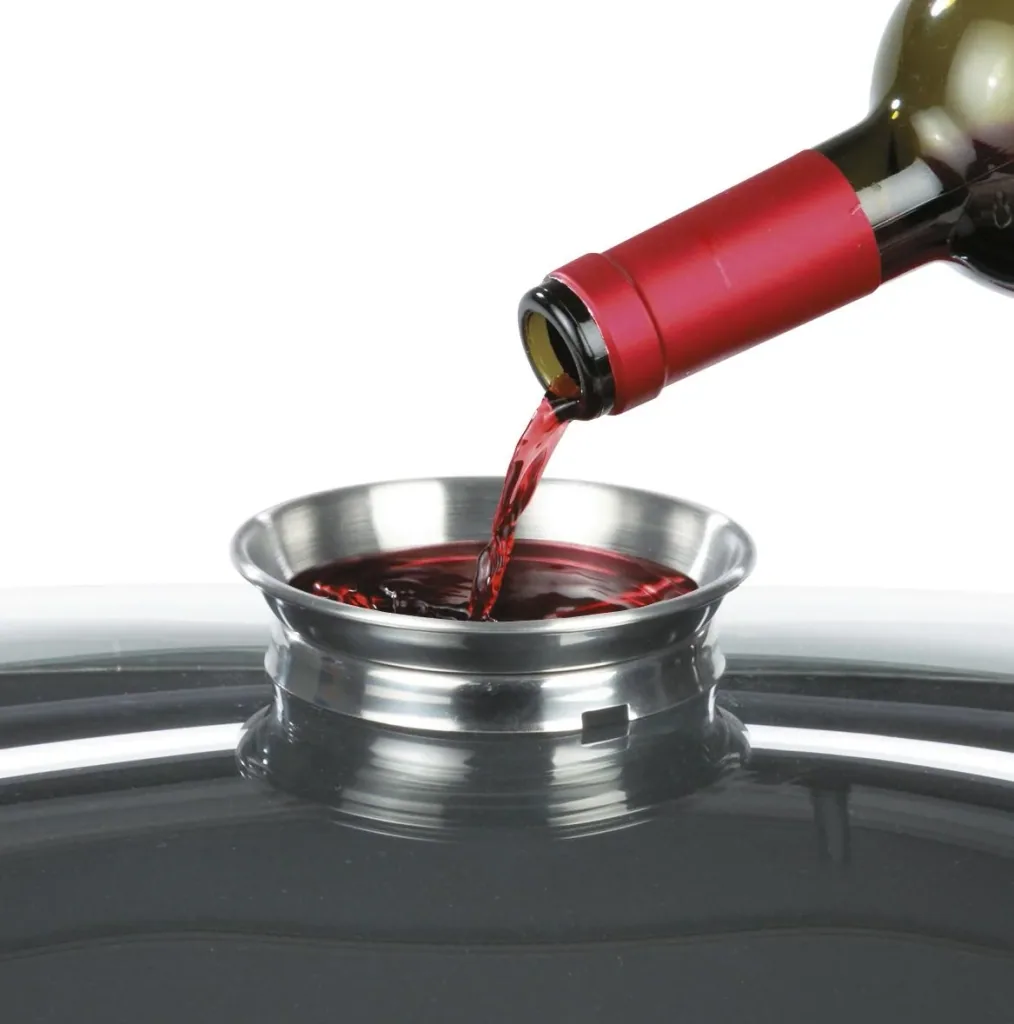 Ovaler Edelstahlbräter 3in1 - 8,5L Bräter + 4 L Deckel + Aromaventil-Deckel